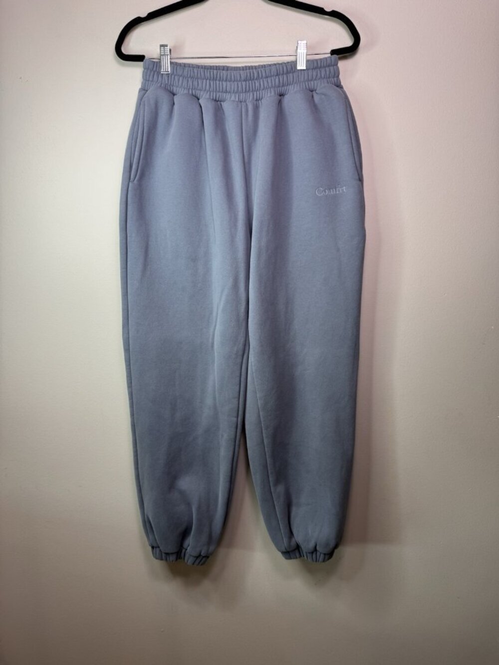 Comfrt Signature Sweatpants Light Grey Blue Women Size Large